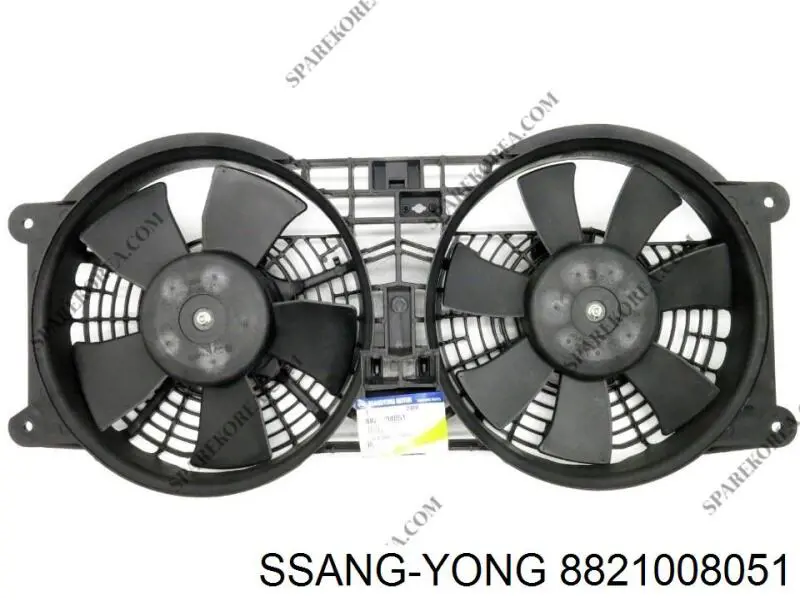 Ventilador elétrico de esfriamento montado (motor + roda de aletas) SsangYong Rexton I RJN