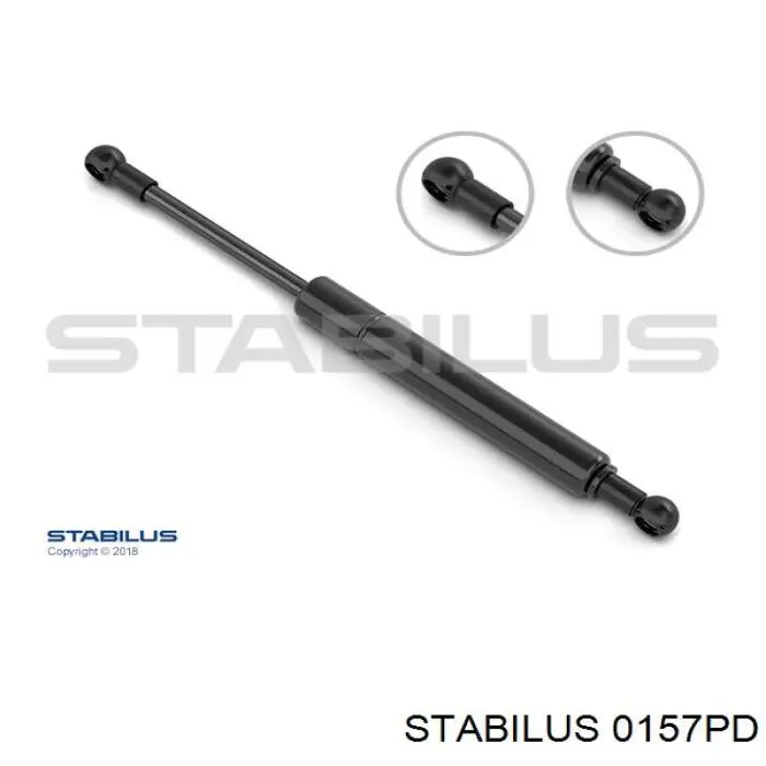 Амортизатор педали стояночного тормоза Stabilus 0157PD