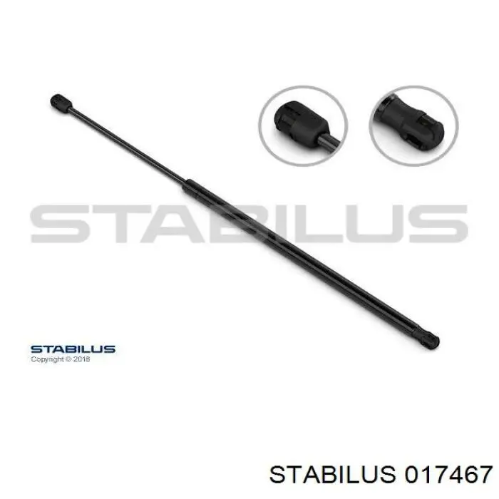 Амортизатор стекла багажника (двери 3/5-й задней (ляды) 017467 Stabilus