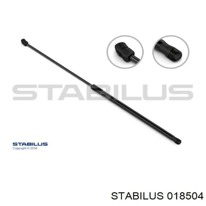 Muelle neumático, capó de motor 018504 Stabilus