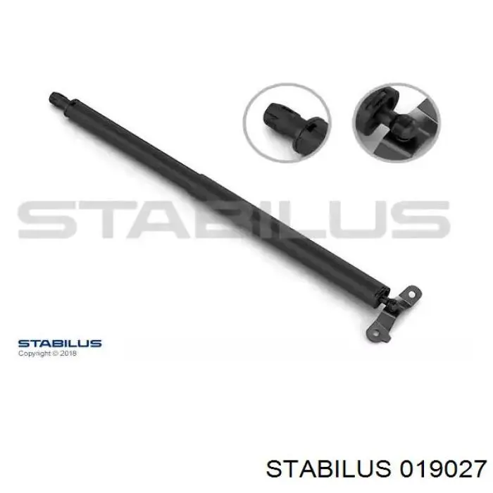 Амортизатор багажника 019027 Stabilus