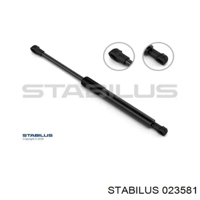 Amortiguador de maletero 023581 Stabilus