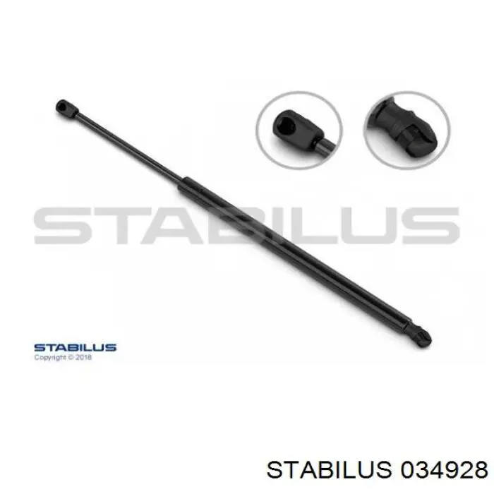 Газовый упор багажника Stabilus 034928