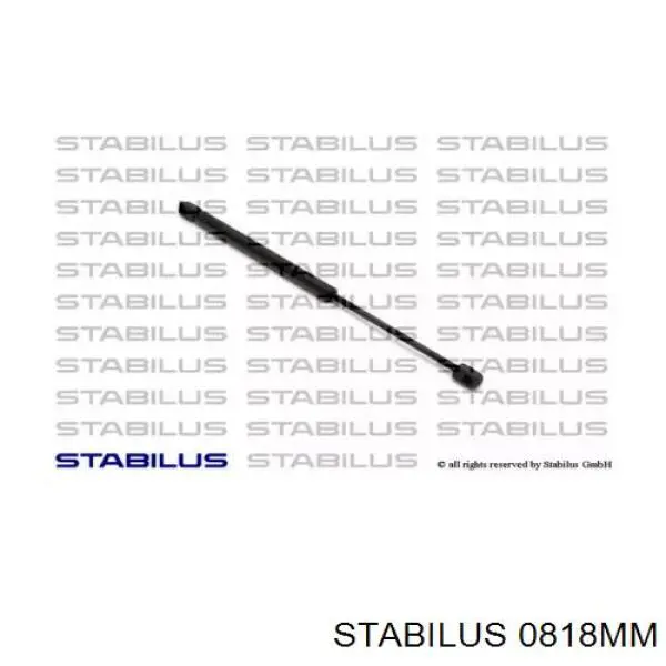 Амортизатор багажника 0818MM Stabilus