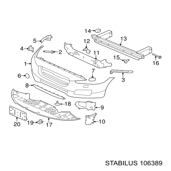 Амортизатор задней двери Stabilus 106389 цена, от 13.26 USD
