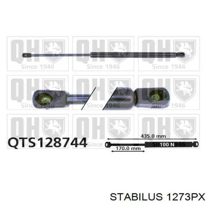 Амортизатор стекла багажника (двери 3/5-й задней (ляды) Stabilus 1273PX цена, от 15.99 USD