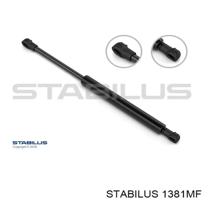 Muelle neumático, capó de motor 1381MF Stabilus