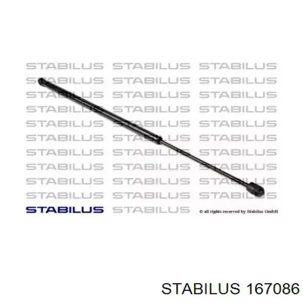 Амортизатор багажника 167086 Stabilus