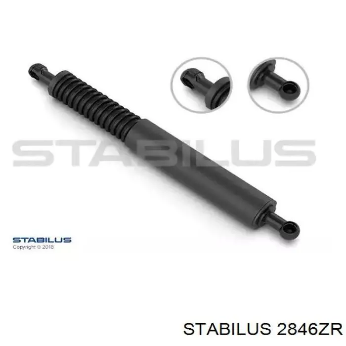 2846ZR Stabilus amortecedor de tampa de porta-malas (de 3ª/5ª porta traseira)