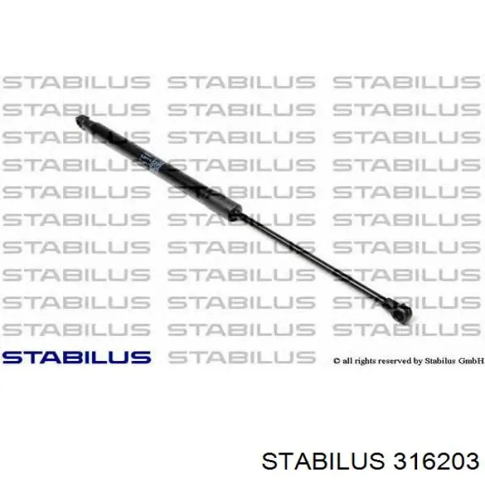 Амортизатор стекла багажника (двери 3/5-й задней (ляды) Stabilus 316203 цена, от 5.20 USD