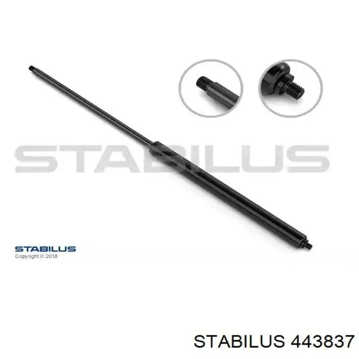 Амортизатор багажника 443837 Stabilus