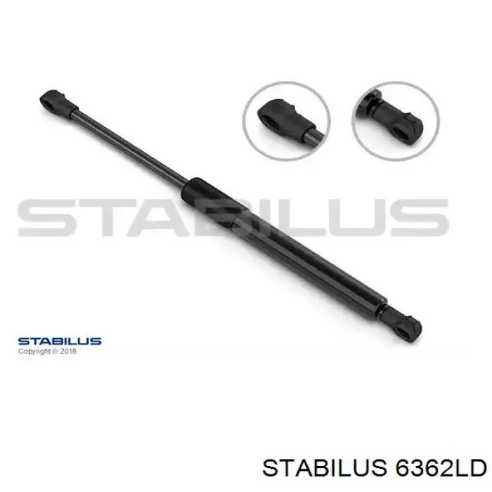 Амортизатор крышки багажника (двери 3/5-й задней) Stabilus 6362LD