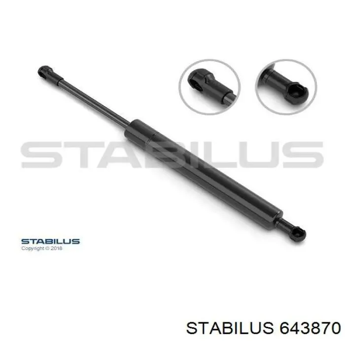 Амортизатор багажника 643870 Stabilus