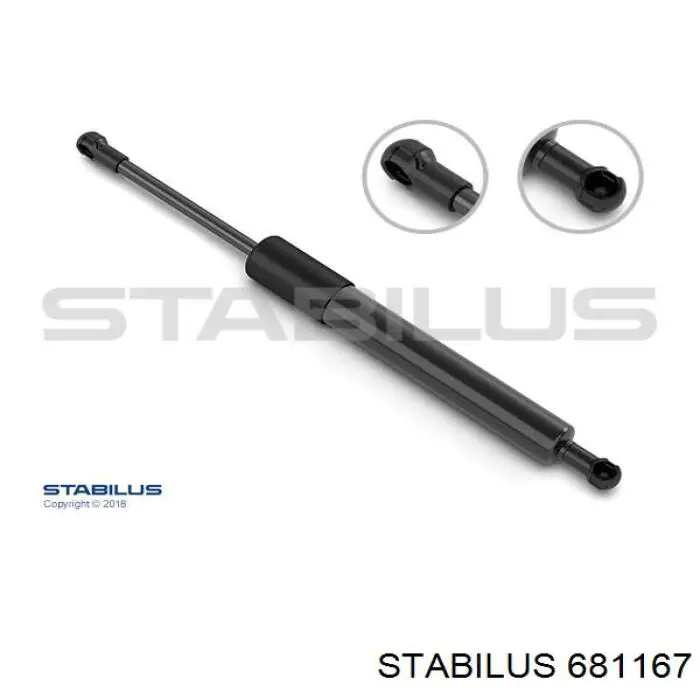 Амортизатор багажника 681167 Stabilus