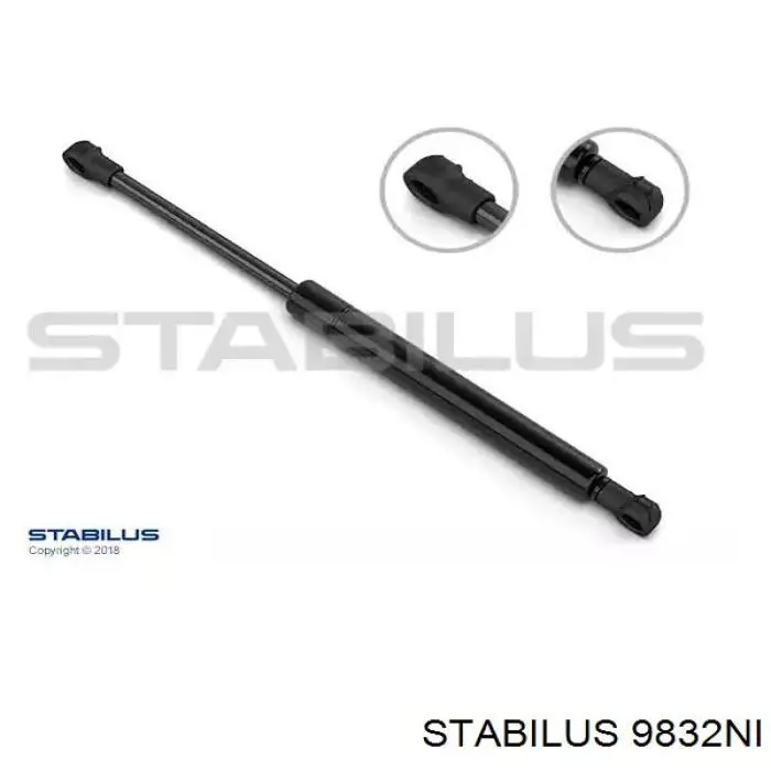 Амортизатор крышки багажника (двери 3/5-й задней) Stabilus 9832NI