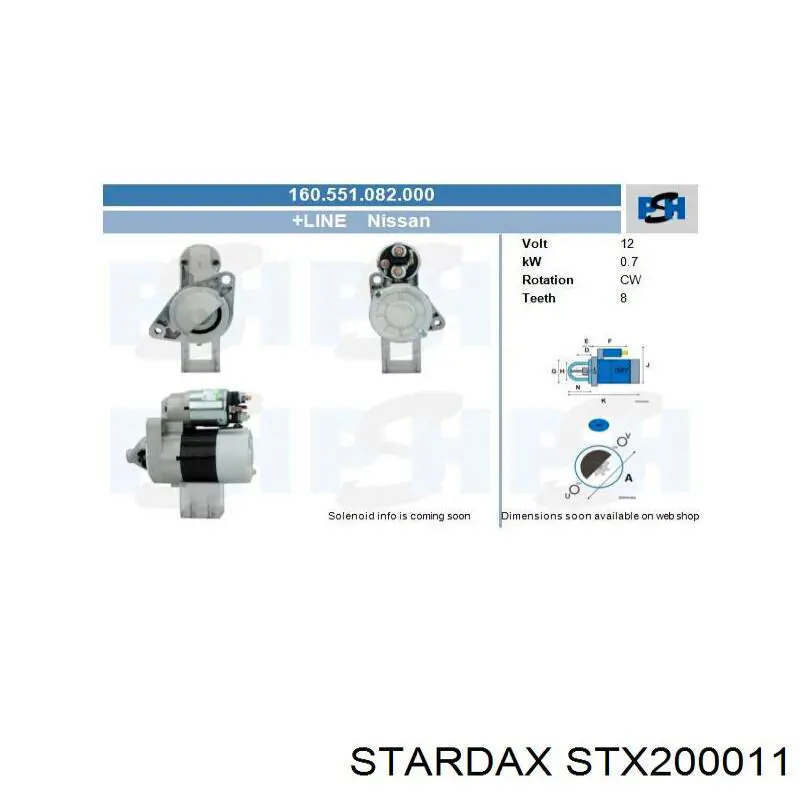 STX200011 Stardax стартер