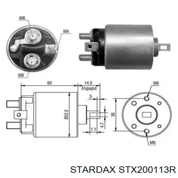 Стартер STX200113R Stardax