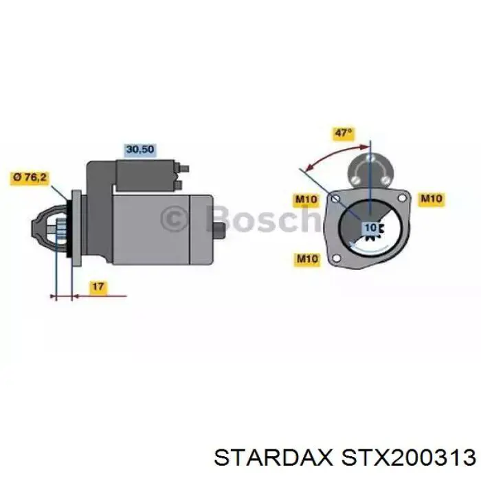 Стартер STX200313 Stardax