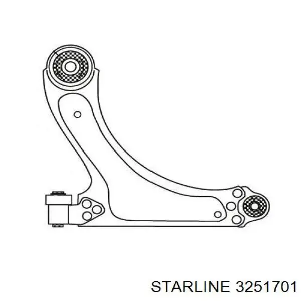 Рычаг передней подвески левый 3251701 Starline