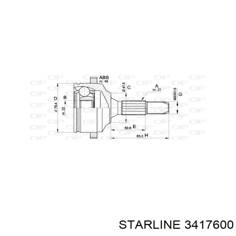 3417600 Starline Наружная граната