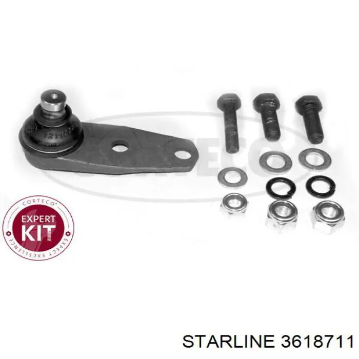 Шаровая опора, нижняя Starline 3618711 цена, от 7.84 USD