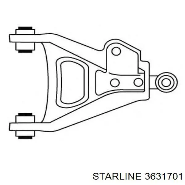 3631701 Starline Рычаг передней подвески нижний левый