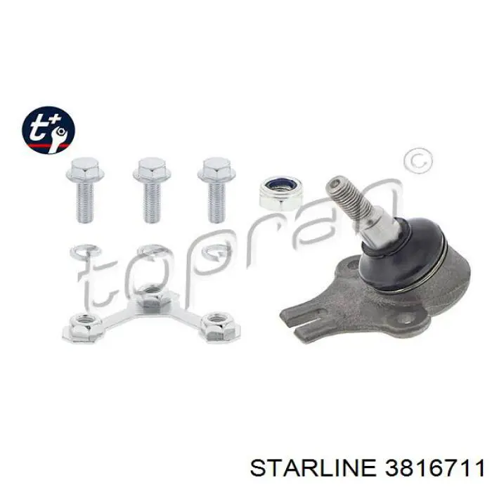 Шаровая опора, нижняя Starline 3816711 цена, от 8.18 USD