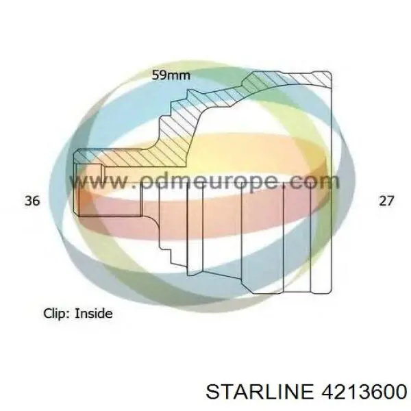 Купить 4213600 Starline Внешняя граната