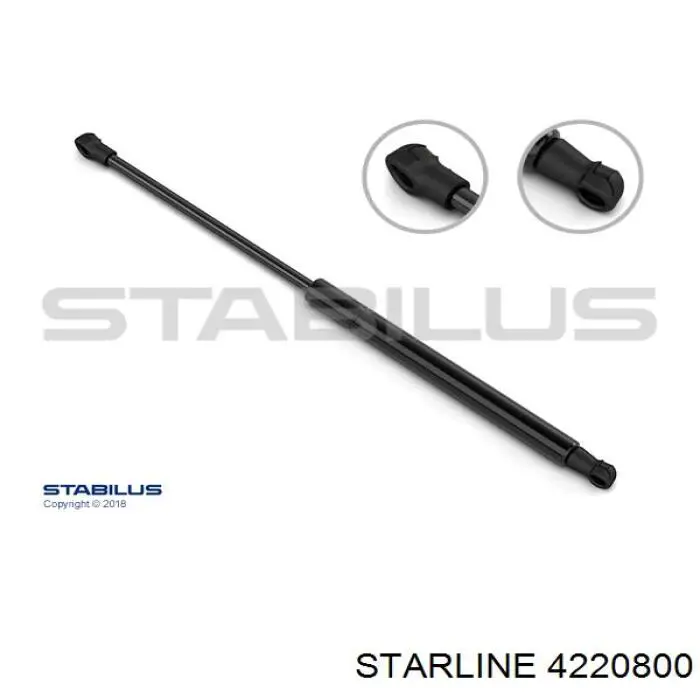 4220800 Starline Амортизатор крышки багажника