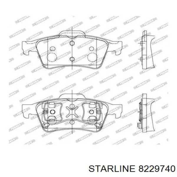 8229740 Starline сайлентблок переднего нижнего рычага