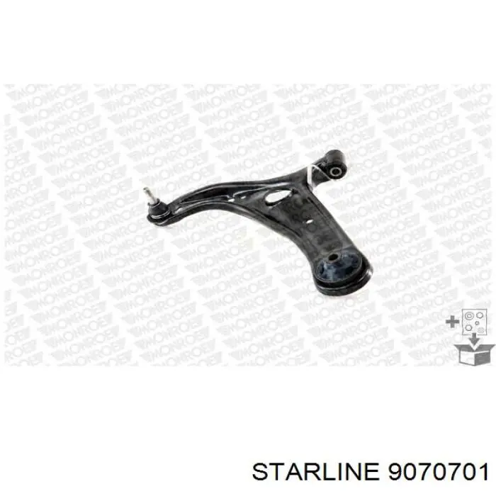 9070701 Starline braço oscilante inferior esquerdo de suspensão dianteira