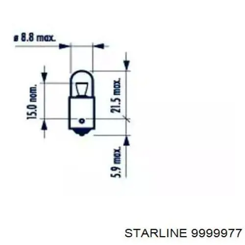 Купить 9999977 Starline Лампочка