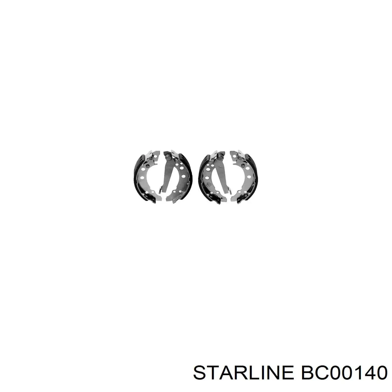 Купить BC00140 Starline Задние барабанные тормозные колодки