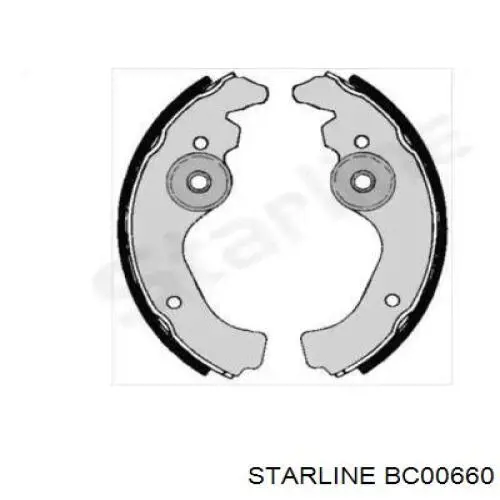 Передние барабанные колодки BC00660 Starline