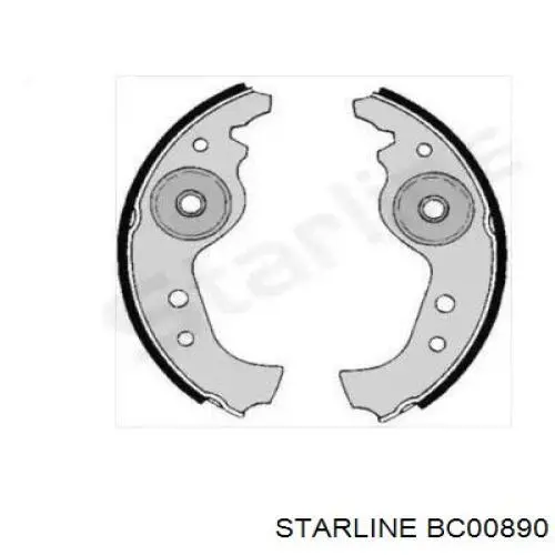 Задние барабанные колодки 9948237 Fiat/Alfa/Lancia