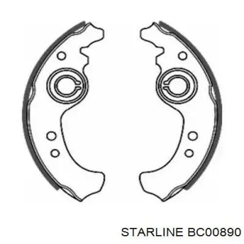 Барабанные колодки Fiat/Alfa/Lancia 9948237