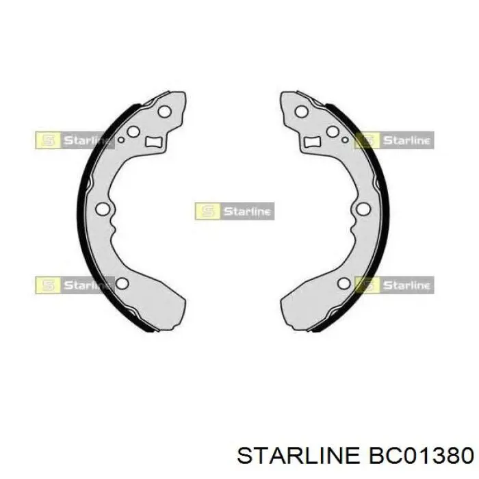 Тормоза рабочие задние ножные и тормозные барабаны Starline BC01380 цена, от 19.09 USD
