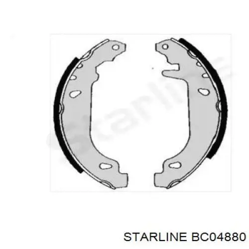 BC04880 Starline колодки тормозные задние барабанные