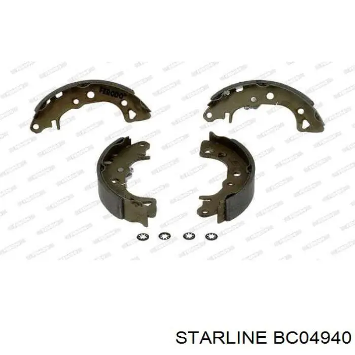 Задние барабанные колодки BC04940 Starline
