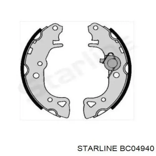 BC04940 Starline колодки тормозные задние барабанные