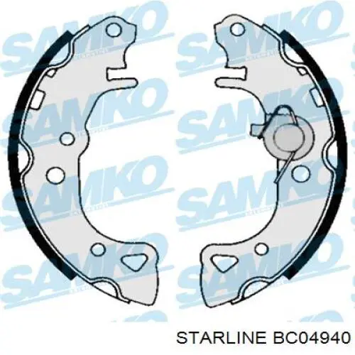 Тормоза рабочие задние ножные и тормозные барабаны Starline BC04940 цена, от 15.62 USD