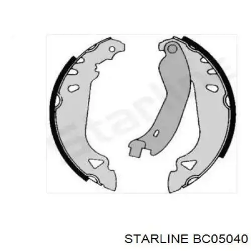 BC05040 Starline колодки тормозные задние барабанные
