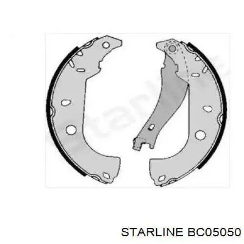 BC05050 Starline колодки тормозные задние барабанные