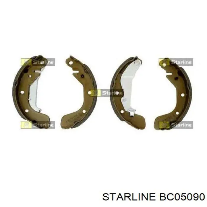 Задние барабанные колодки BC05090 Starline