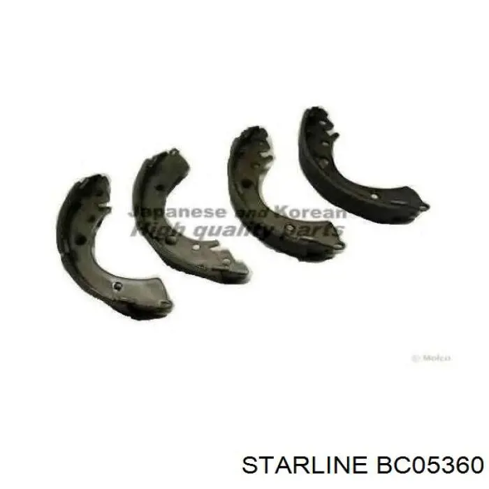 Задние барабанные колодки BC05360 Starline