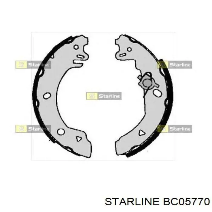 Задние барабанные колодки BC05770 Starline