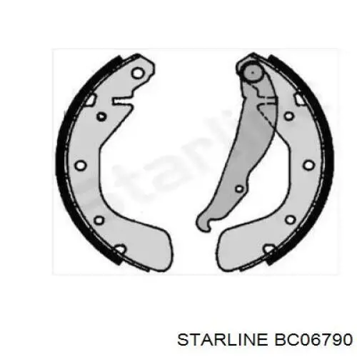 BC06790 Starline колодки тормозные задние барабанные