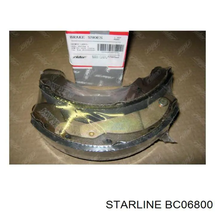 BC06800 Starline колодки тормозные задние барабанные