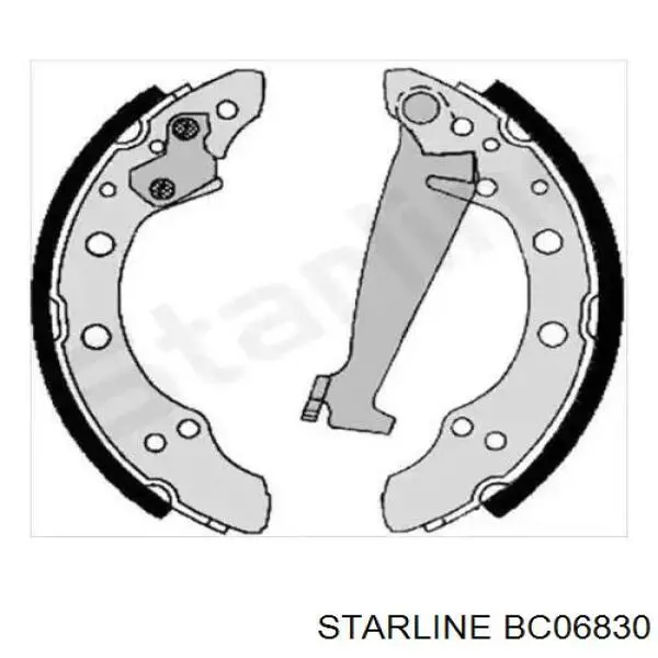 Задние барабанные колодки BC06830 Starline