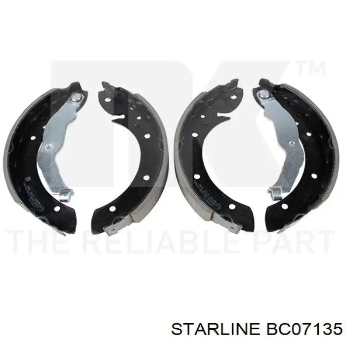Тормоза рабочие задние ножные и тормозные барабаны Starline BC07135 цена, от 20.63 USD
